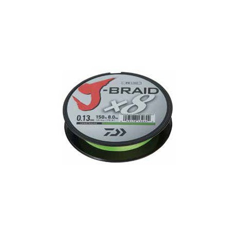 Fir textil DAIWA J-BRAID X8 CHARTREUSE 013MM/8,0KG/300M