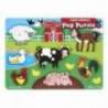 Puzzle din lemn Ferma Animalelor Melissa and Doug