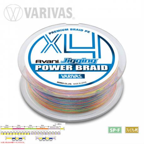 Fir textil VARIVAS AVANI JIGGING POWER BRAID PE X4 200m 12lb 0.06mm