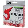 Fir textil DAIWA J-BRAID X8 CHARTREUSE 022MM/17,0KG/150M