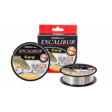 Fir monofilament ENERGOTEAM Excalibur Carp Coated 200m 0,35mm 13.8kg