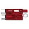 Card multifunctional VICTORINOX SwissCard, rosu transparent 0.7100.T