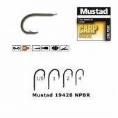 Carlig MUSTAD, revers, cioc papagal, bronz, Nr.1/0