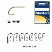 Carlige stationar Mustad Crystal M224, Auriu, Nr. 6, 10 buc./plic