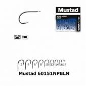 Carlige stationar Mustad Power Allround, Nr.4, Cioc de Papagal, Nichel, 10buc/plic