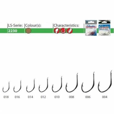 Carlige forjate Gamakatsu LS-2230G, Nr.6, 25 Buc./Plic