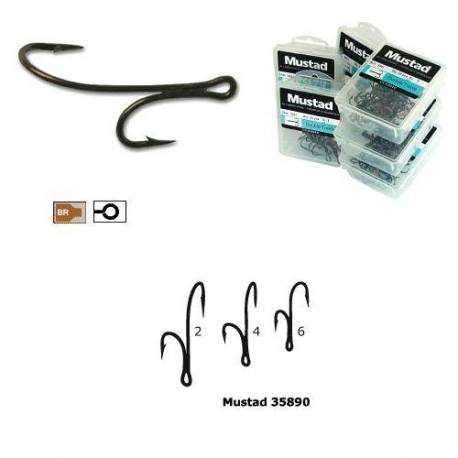 Ancora dubla Mustad Double Ryder Nr.2, 10 buc./plic