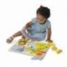 Puzzle din lemn Jumbo Safari Melissa and Doug