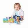 Trenulet din lemn cu animale Melissa and Doug