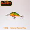 Vobler KENART Shark Floating 4cm/4gr, NPX, Natural Perch Fluo