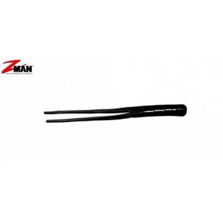 Shad Z-MAN Split-Tail TrailerZ 10cm, culoare Black, 10buc/plic