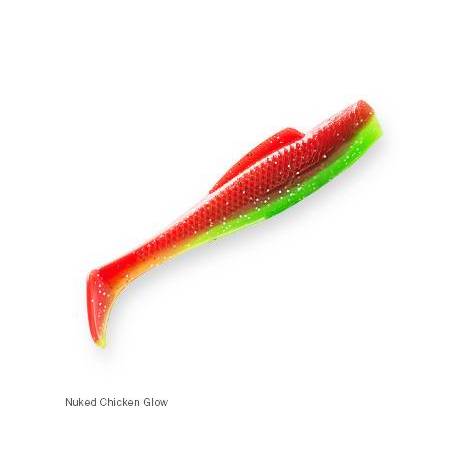 Shad Z-MAN MinnowZ 3", 7.6cm, culoare Nuked Chicken Glow, 6 buc./punga