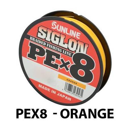 Fir textil SUNLINE Siglon PEx8 Orange - 8lbs, 150m, 0.12mm