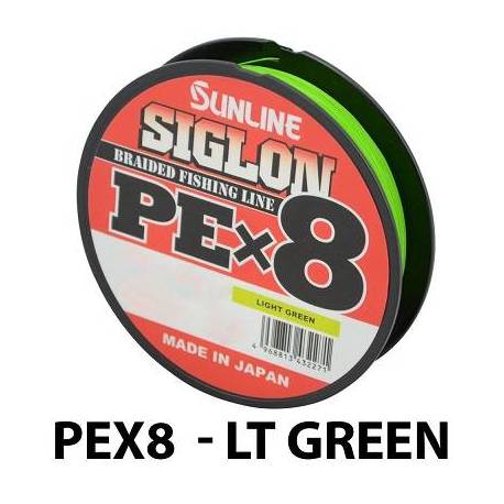 Fir textil SUNLINE Siglon PEx8 Light Green - 6lbs, 150m, 0.11mm