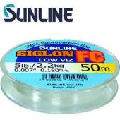 Fir fluorocarbon Sunline Siglon FC Low Viz, 14.4kg, 0.490mm, Clear