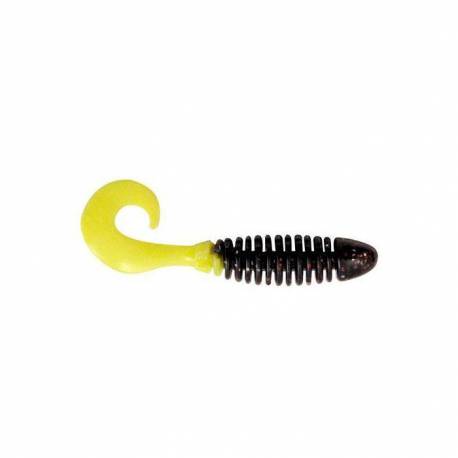 Grub YUM Wooly Curltail 2", 5cm, culoare Firefly