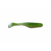 Shad BASS ASSASSIN Turbo Shad 4", 10cm, culoare Chartreuse Pepper Shad, 5buc/plic