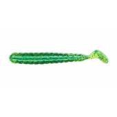 Naluci SLIDER Bass Grub 3", 7.5cm, culoare Chartreuse / Blue