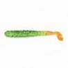 Naluci SLIDER Bass Grub 3", 7.5cm, culoare Chartreuse Black Flake / Orange Tail