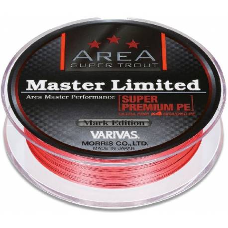 Fir textil VARIVAS TROUT AREA MASTER LIMITED SUPER PREMIUM PE, 75m, 4.5lb, SIGHT ORANGE