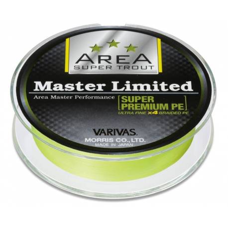 Fir textil VARIVAS TROUT AREA MASTER LIMITED SUPER PREMIUM PE, 75m, 4.5lb, 0.15mm, GALBEN FLUO