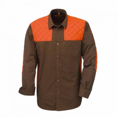 Camasa BLASER Twill Modern, maro/portocaliu, pentru vanatoare, marimea L