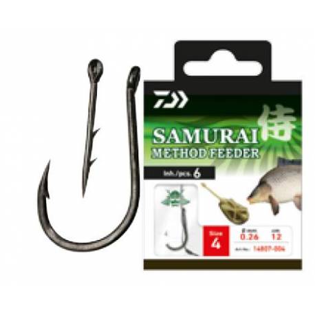 Carlige legate DAIWA Samurai Method Feeder Nr.10, 6buc/plic