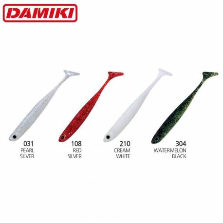 Shad DAMIKI Anchovy 10.2cm 210 (Cream White) 8buc/plic