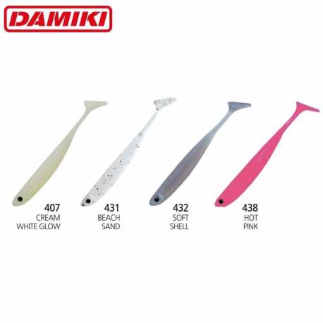 Shad DAMIKI Anchovy 10.2cm 407 (Cream White Glow) 8buc/plic