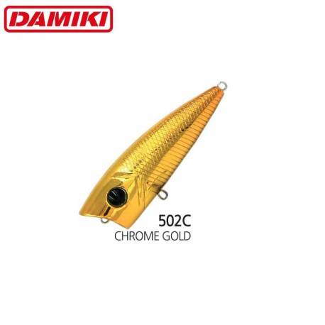 Vobler DAMIKI D-POP70 7cm 10gr Topwater - 502C (Chrome Gold)