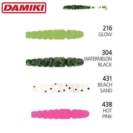 Shad DAMIKI Hameru Tail 4.5cm 304 (Watermelon Black) 12buc/plic