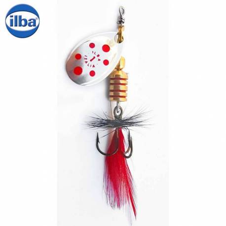 Lingurita rotativa ILBA Tondo Mosca (Fly) Silver/Red nr.1 3gr 105111N