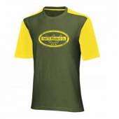 Tricou sport Wilson Retro, barbati, verde/galben, L