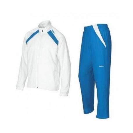 Trening Wilson Junior Woven Warm-Up, copii, alb/albastru, L