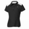 Tricou sport Wilson Jr. SS Polo, fete, Negru/Alb, L