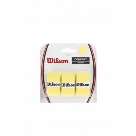 Set overgrip Wilson Pro, galben, 3 bucati