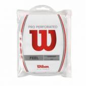 Overgrip Pro Wilson Perforated, 12buc/set, alb