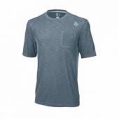 Tricou sport Wilson Textured Crew, barbati, gri, XXL