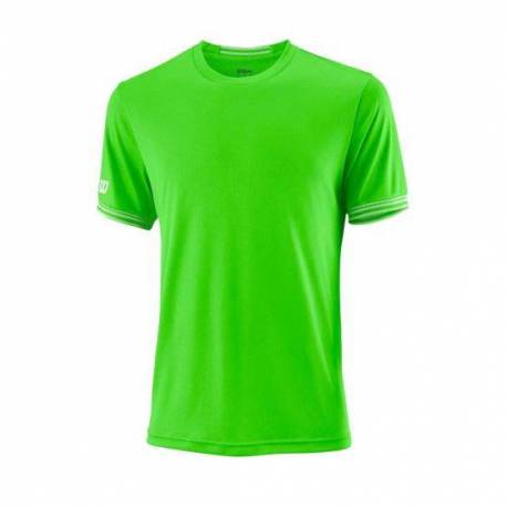 Tricou sport Wilson Team Solid Crew, barbati, verde, M