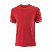 Tricou sport Wilson Team Solid Crew, barbati, rosu, M