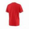 Tricou sport Wilson Team Solid Crew, baieti, rosu, L