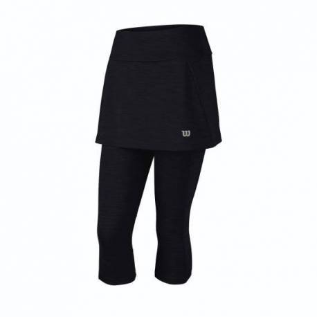 Fusta cu pantalon Wilson Rush Capri, femei, negru, M