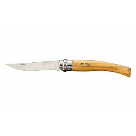 Cutit OPINEL Nr 08 Slim, otel inox cu maner din lemn de maslin