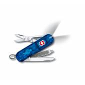 Briceag multifunctional VICTORINOX Swiss Lite, albastru transparent, 8 functii