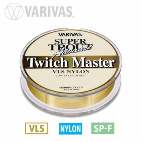 Fir monofilament Varivas Super Trout Twich Master, 100m, 0.148mm, 4lb, Gold