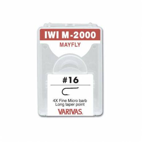 Carlige fly Varivas IWIM-2000 4X Fine, Nr.16, micro barb, Maro