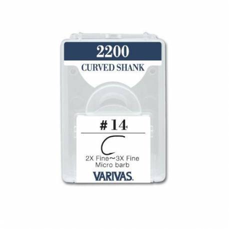 Carlige musca Varivas Fly 2200 2X-3X Fine, Nr.10, micro barb, 30 buc/plic