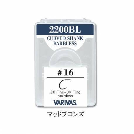 Carlige fly Varivas 2200BL 2X-3X Fine Nr. 12 F/Barb, 30 buc./plic