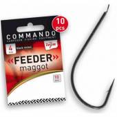 Carlige stationar Carp Zoom Feeder Maggot, Nr.4, Black Nickel, 10 buc/plic