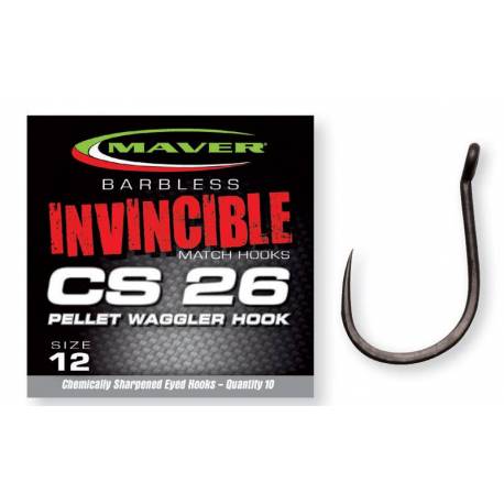 Carlige stationar Maver Invincible CS26 Pellet, Nr.12, 10 buc/plic